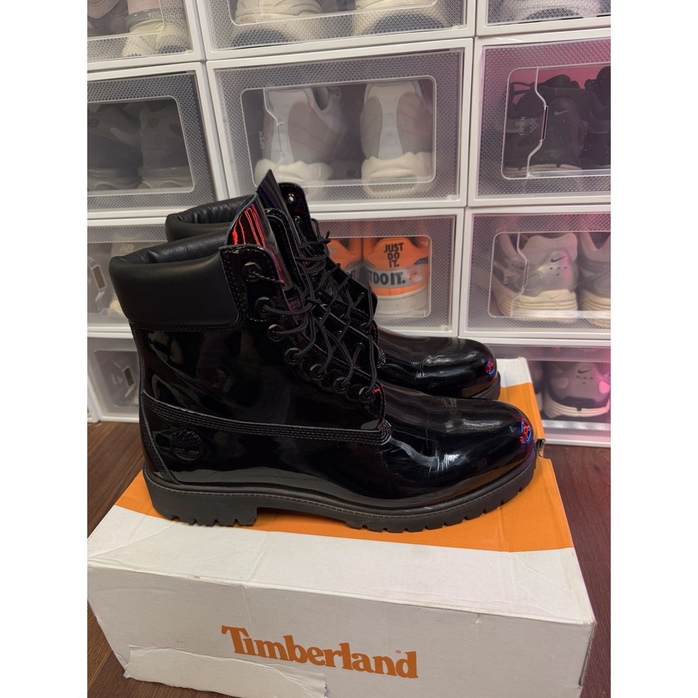 TIMBERLAND HERITAGE 6 IN LACE WATERPROOF BLACK PATENT LEATHER TB 0A41MW EL6